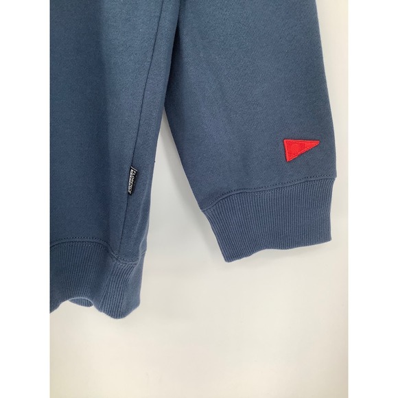 NEW! Florence Marine X Sz XL Nui Loa Hoodie Blue Sweatshirt $85 Organic Repreve - Picture 7 of 12
